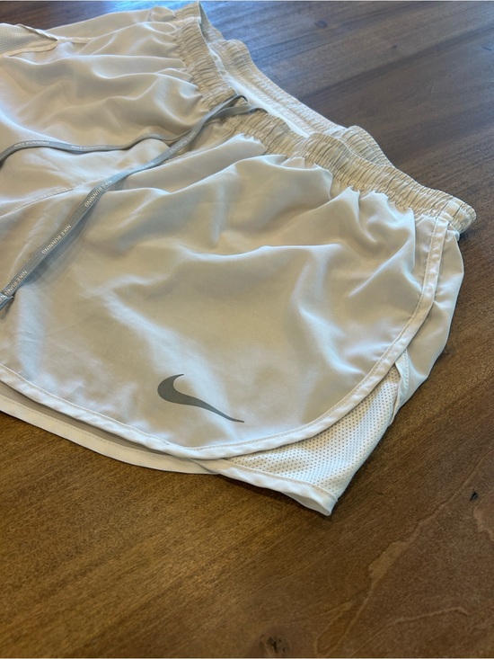 Nike Pants - Nike Women's White Athletic Running Shorts with Reflective Swoosh